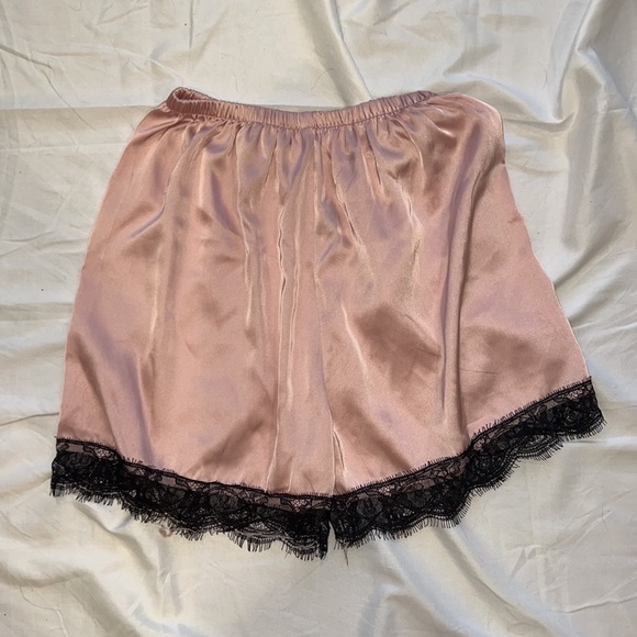 Satin Baby Pink Shorts - Picture 2 of 2